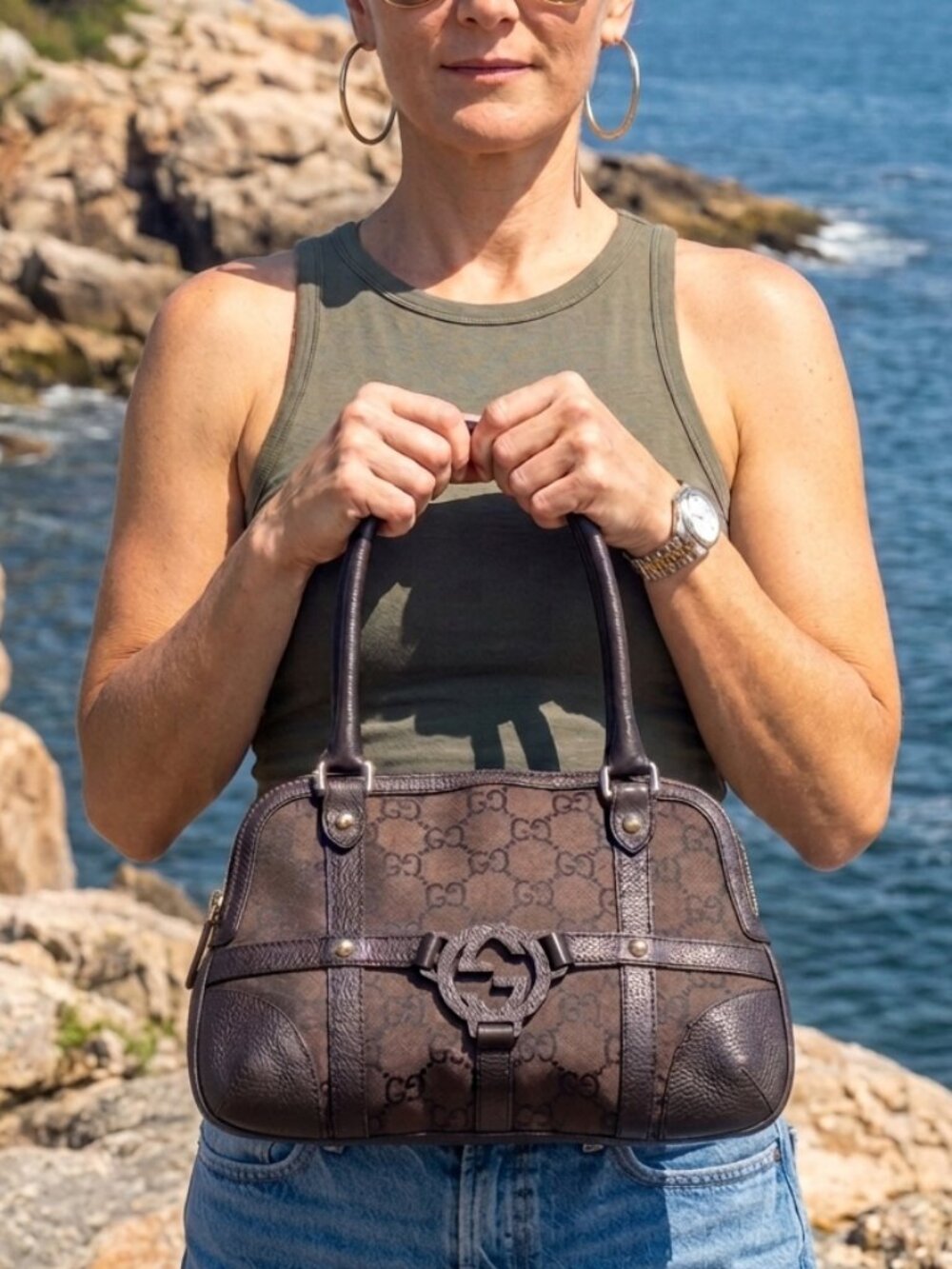 Gucci Interlocking GG Monogram Royal Reins Bag - Picture 16 of 16